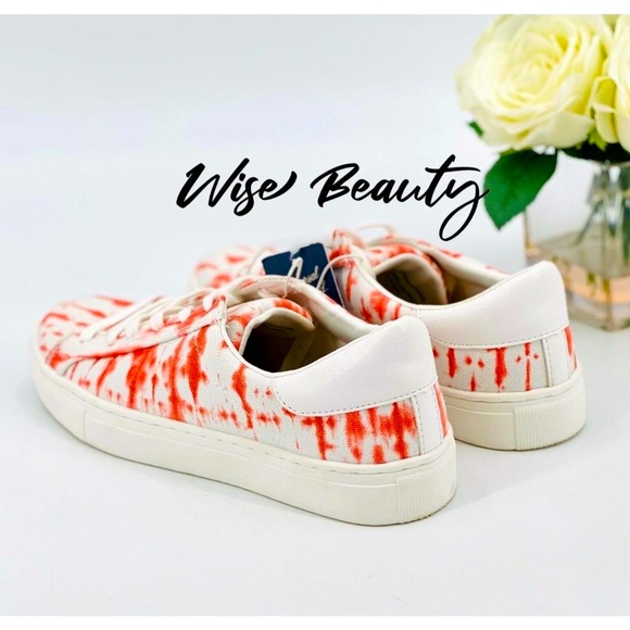 NEW Women’s Ingrid Sneaker Size 10 Casual Shoe Coral Tie Dye Universal Thread - Picture 4 of 7